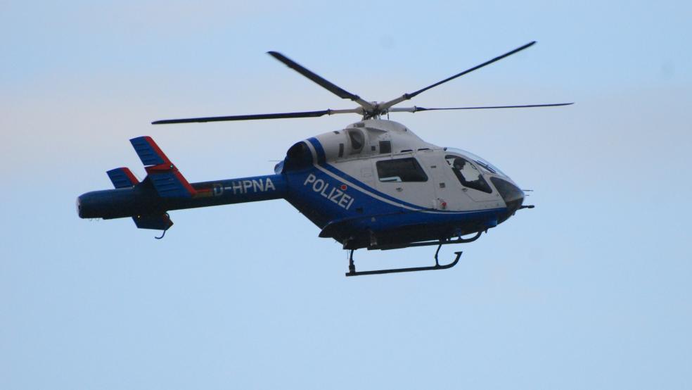 Auch mit einem Hubschrauber (Beispielbild) wurde nach dem flüchtigen Fahrer gesucht. © Hanken (Archiv)
