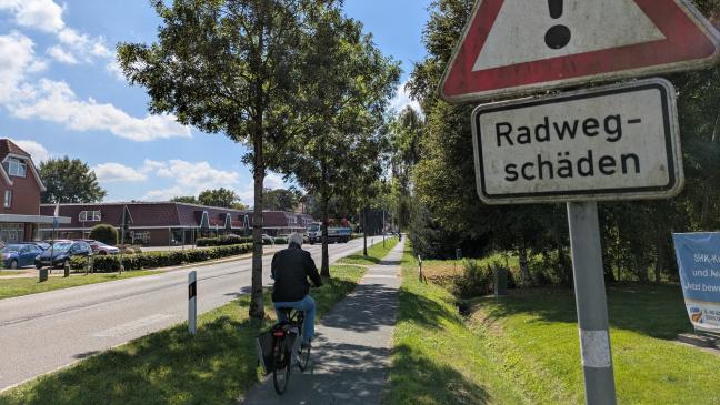 Radweg-Sanierung in Jemgum startet