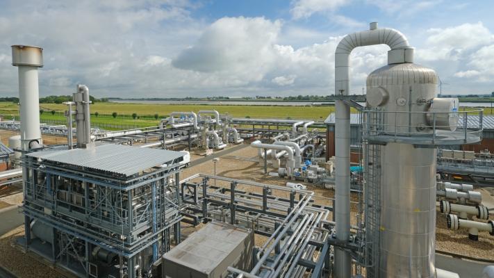 Wartungsarbeiten auf Gasspeicher-Gelände