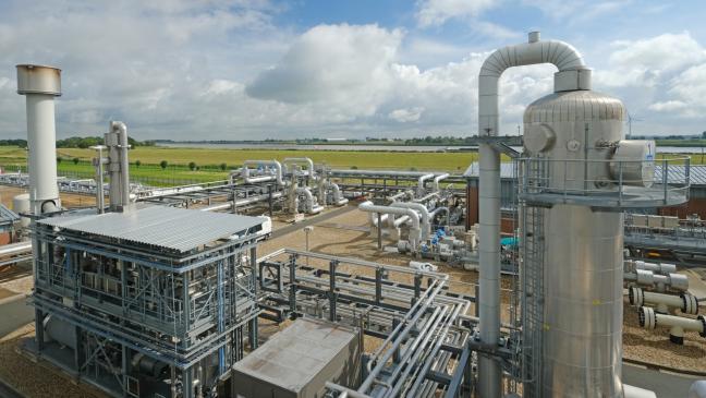 Wartungsarbeiten auf Gasspeicher-Gelände