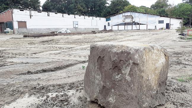 Sandplatz und Baustelle statt Reithalle in Bunderhee