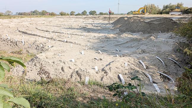 Erdarbeiten für Post-Neubau