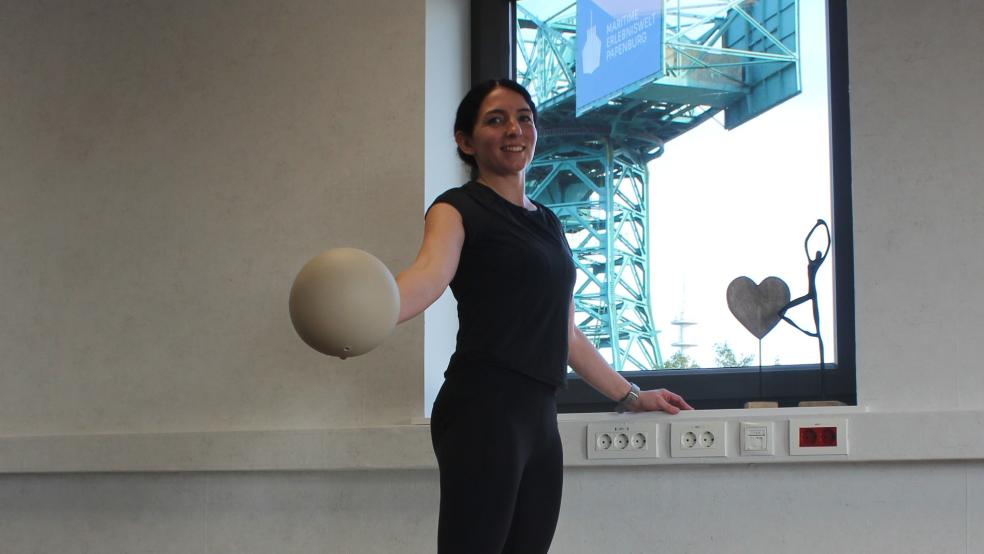 Jessica Bloem eröffnet in Papenburg ein kleines Fitnessstudio. Das Angebot richtet sich vornehmlich an Frauen. © Berents