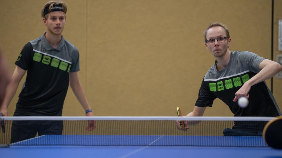 Bengt Klußmann und Max Onno van der Laan siegten im entscheidenden Doppel gegen Holtriem. © Bruins