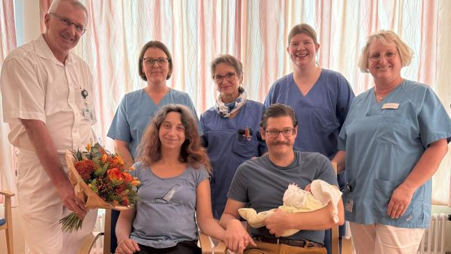 Angeline das 1000. Baby des Jahres im Klinikum