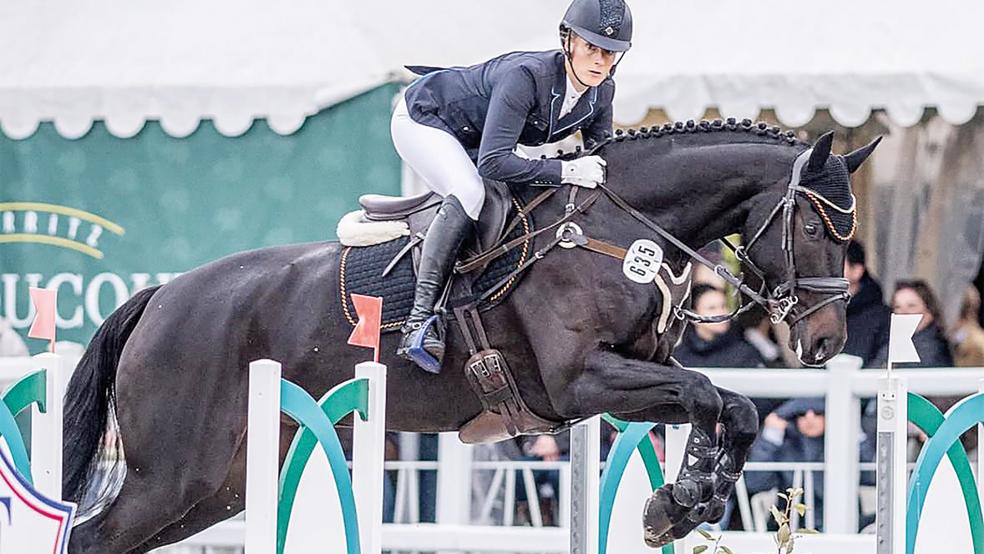 Wiebke Jaspers und »Chocorado« zeigten starke Leistungen bei der WM der sechsjährigen Vielseitigkeitspferde.  © Foto: privat