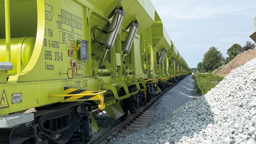 Der Ausbau der »Wunderline«-Bahnstrecke im Rheiderland wird mindestens bis zum kommenden Sommer dauern.  © Foto: Hanken