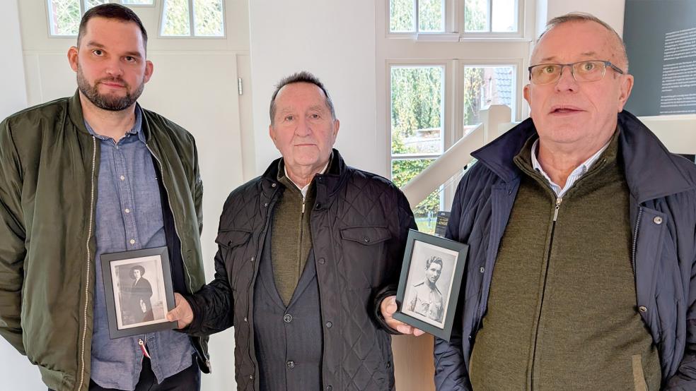 Maciej Bogdański (Bildmitte) und seine Familie haben erst im vergangenen Jahr über eine Recherche im Internet herausgefunden, dass sein Großvater Tomasz Edward Gruca im Konzentrationslager in Engerhafe zu Tode gekommen ist.  © Foto: Jürgens