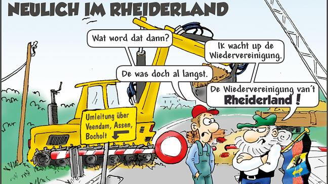 Wenn Baustellen zu einer Wiedervereinigung mahnen