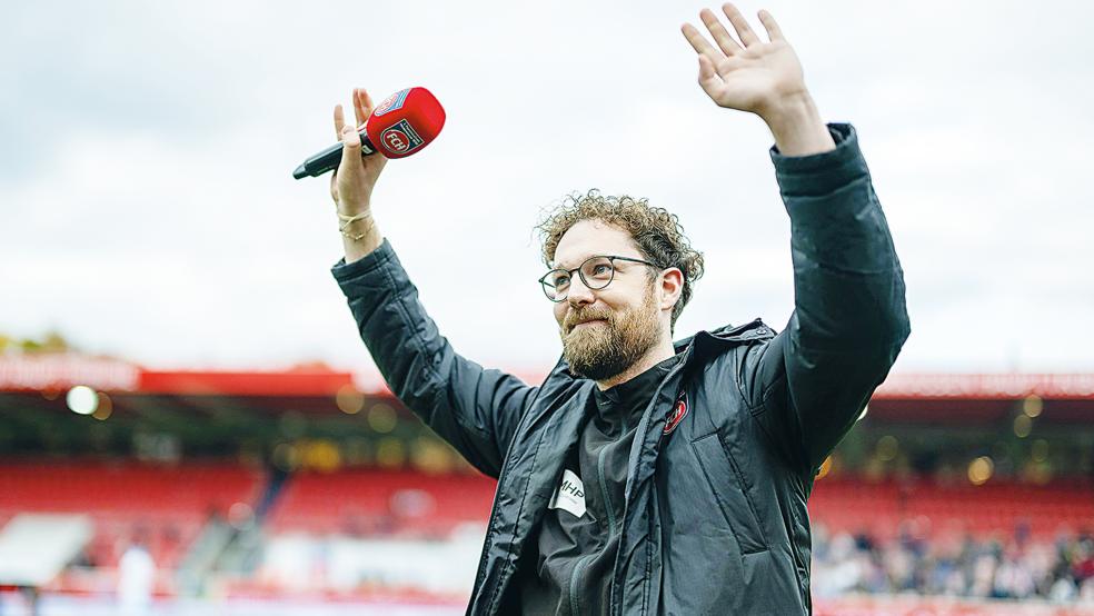 Tim Janssen nahm jetzt Abschied von den Fans des 1. FC Heidenheim.  © Foto: 1. FC Heidenheim