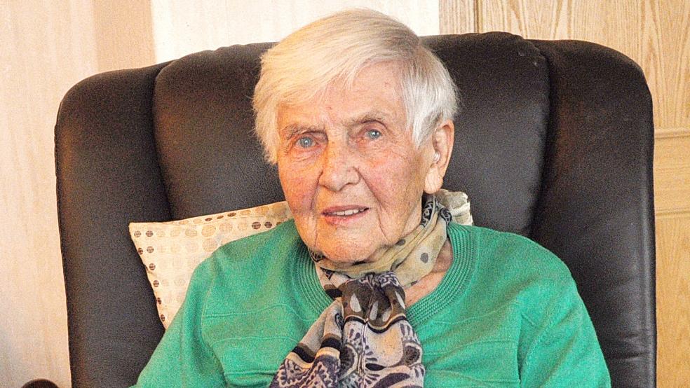 Stammt aus Köslin in Pommern: Nach der Flucht hat Gertrud Siemens in Leer ihr familiäres Glück gefunden.  © Foto: Wolters