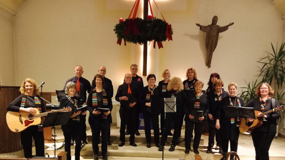 Die "Regenbogensingers" treten morgen in der Kirche in Weenermoor auf. © privat