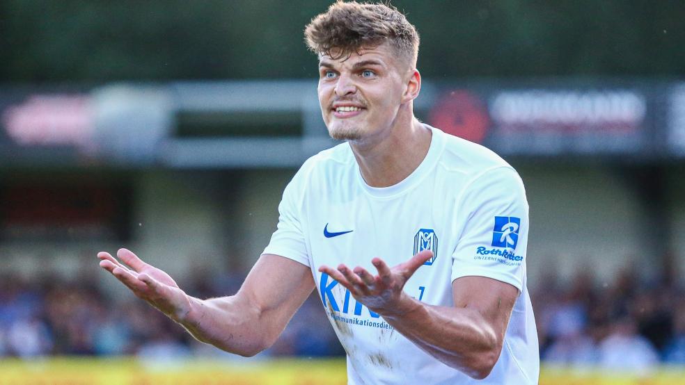 Marek Janssen (hier noch im Trikot des SV Meppen) wurde elfmal eingewechselt und erzielte dabei drei Tore. © privat