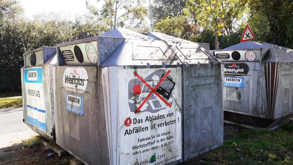 Die Container am Kleinen Bollen werden bereits videoüberwacht. © Berents/Archiv