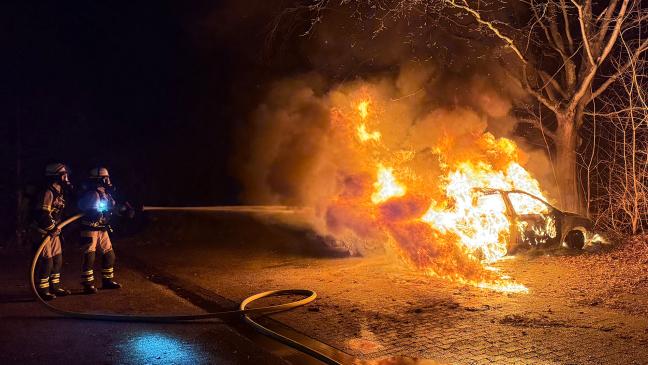 Schon wieder brennen Fahrzeuge