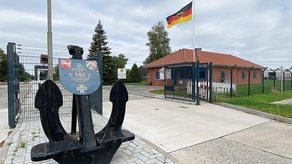 Das Materiallager der Bundeswehr soll zukünftig Rheiderland-Kaserne heißen.  © Foto: Hanken 