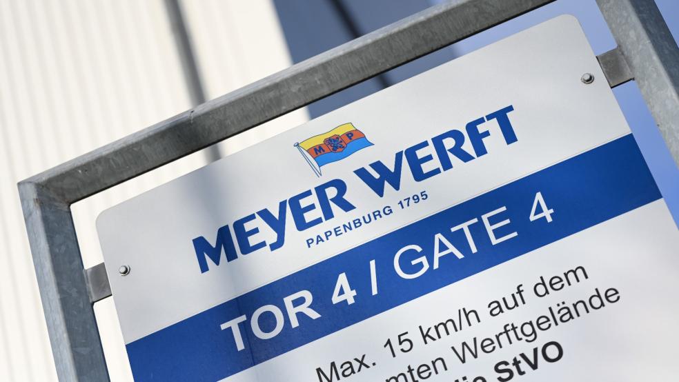 Die Meyer Werft bleibt erstmal weiter in staatlicher Hand. © Foto: Penning/dpa