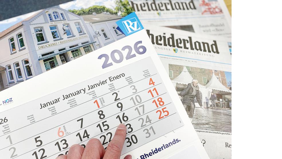 Was bringt das neue Jahr? Die RZ hat schon mal einige Höhepunkte in 2026 aus dem Kalender herausgepickt.  © Foto: Hanken