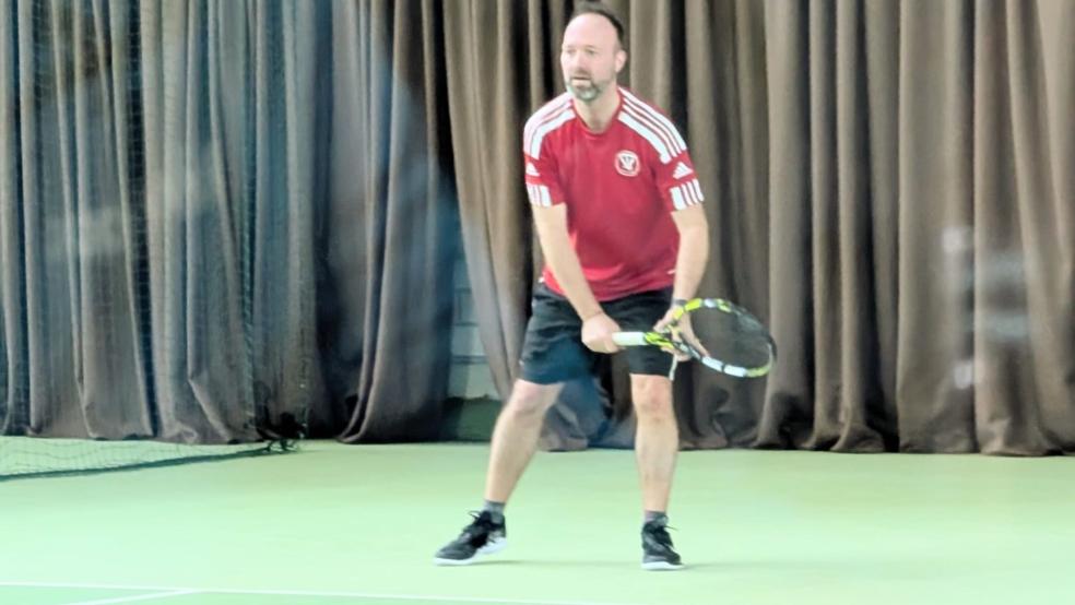 Bundes Marco Sanders setzte sich in seinem Einzel im Match- Tiebreak durch. © privat