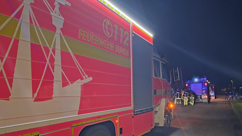 Die Feuerwehr Bunde war heute am Friedensweg im Einsatz. © Berents