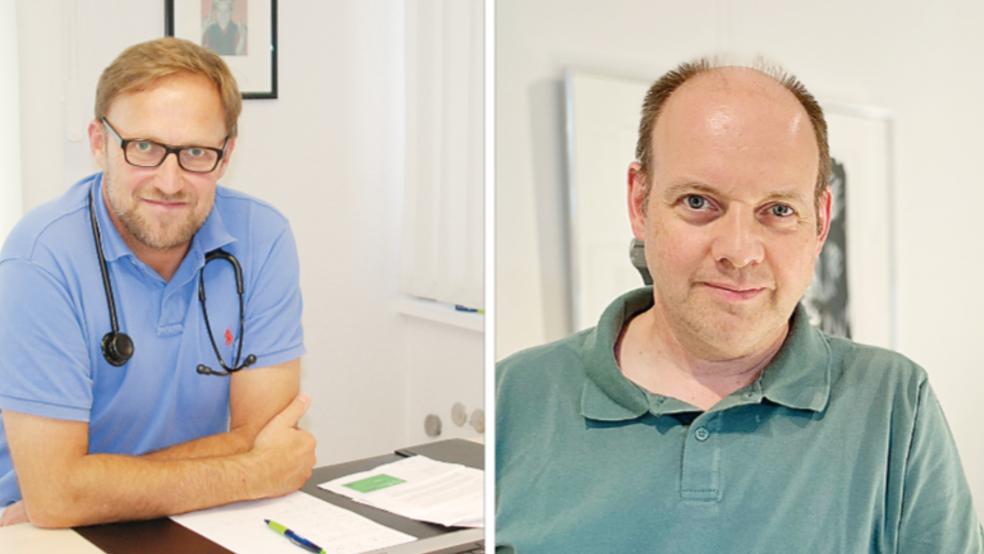 Die Rheiderländer Ärzte Holger Plochg aus Bunde (links) und Bernd J. Brinker aus Weener wollen Minister Andreas Philippi am Montag mit Fragen konfrontieren. © Hoegen/Hanken (Archiv)