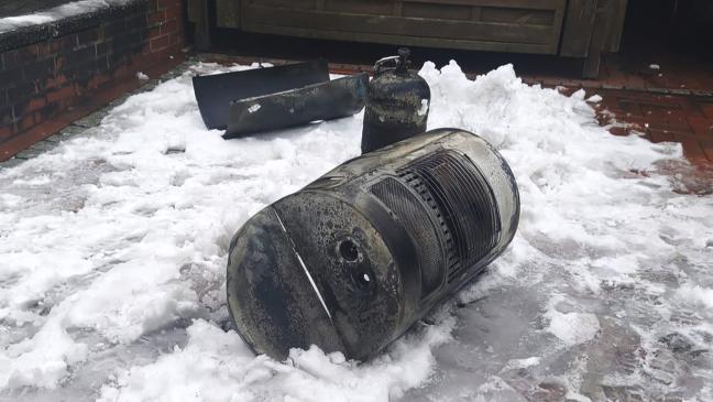 Katalyt-Ofen fängt Feuer