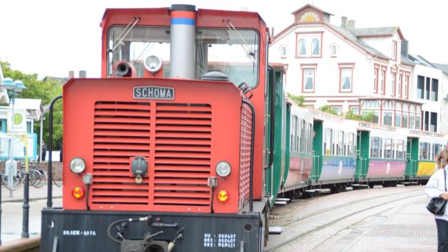 Lok und Bus auf Borkum verunglückt