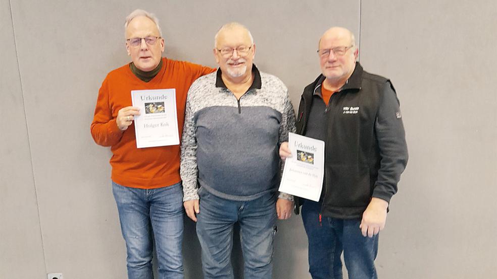Die erfolgreichen Teilnehmer bei der »Deutschen Meitsterschaft« (von links): Holger Kok, Gerold Otten und Johannes van der Slyk.  © Foto: VRV