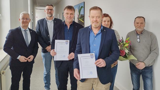 Ernennungsurkunden für Schornsteinfeger