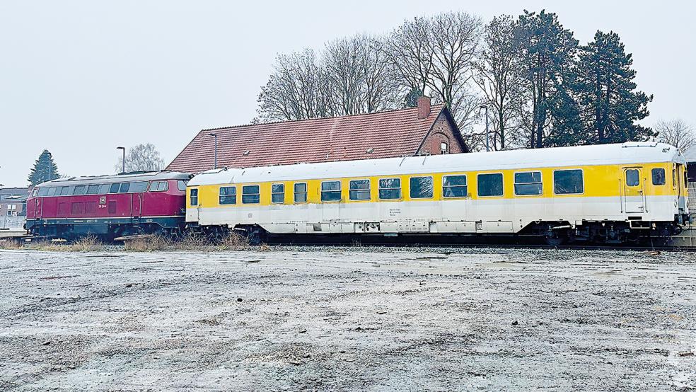 Dieser Messzug war am Donnerstag in Weener unterwegs.  © Foto: Bruins