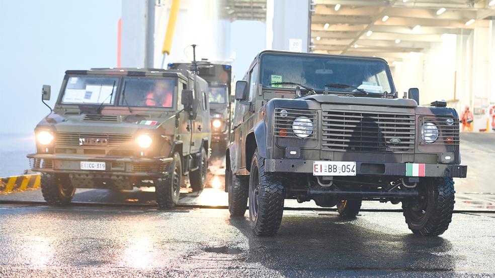 Die Logistikbranche spielte bei der NATO-Übung in Emden eine große Rolle.  © Archivfoto: Penning/dpa