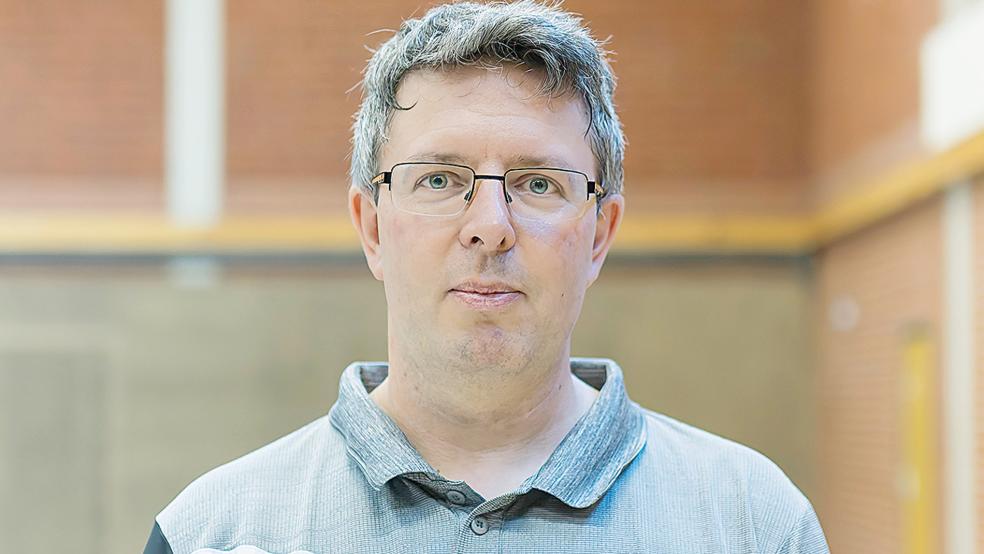 Stefan Apfel gewann seine beiden Einzelspiele.  © Foto: Jungeblut