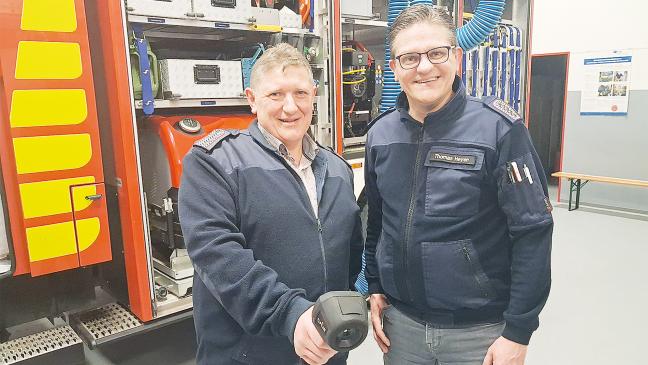 Feuerwehr-Duo mit 112 Prozent im Einsatz