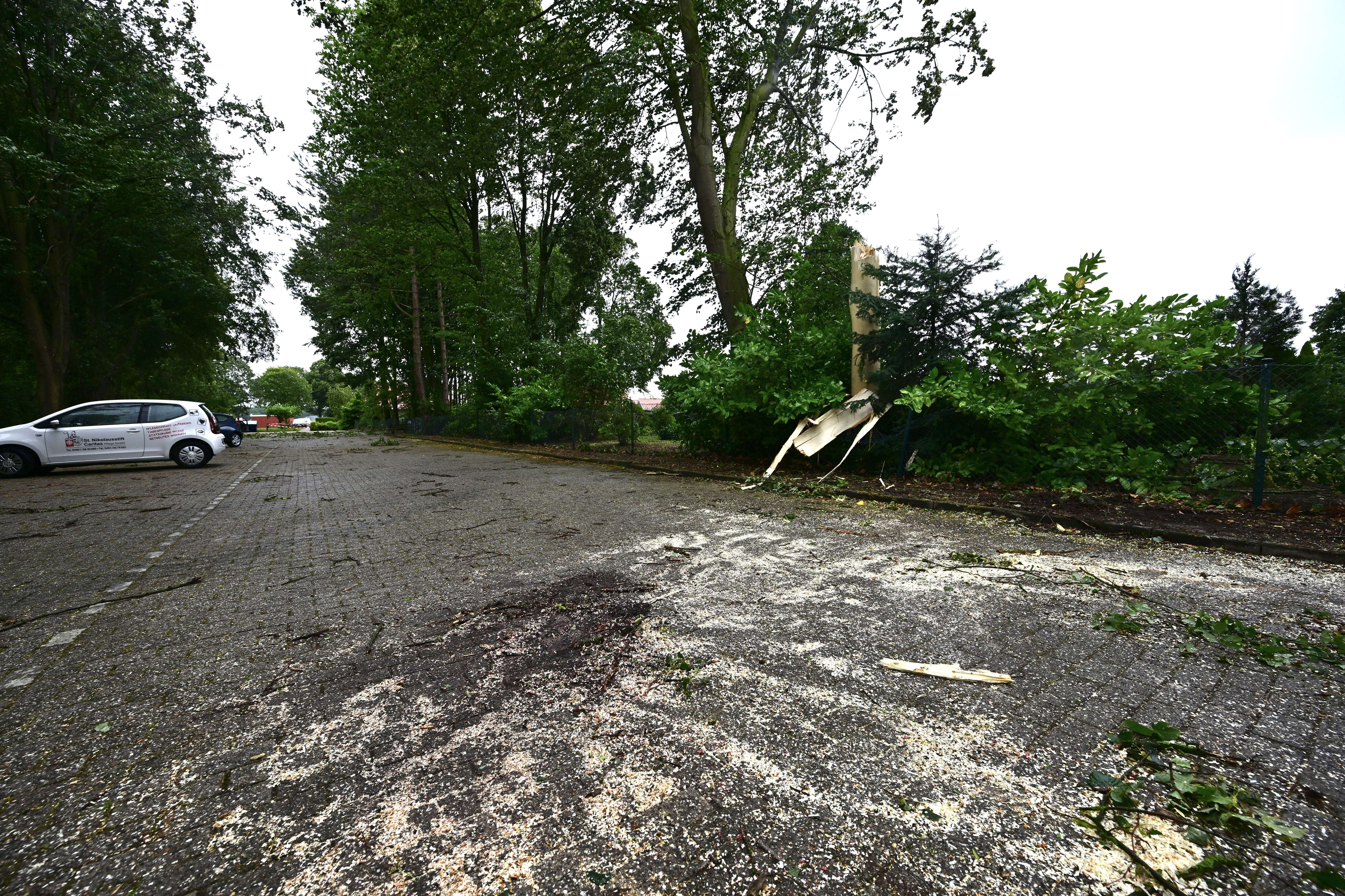 An dieser Stelle in Rhede kam heute eine 64-jährige Fußgängerin ums Leben. © Bruins