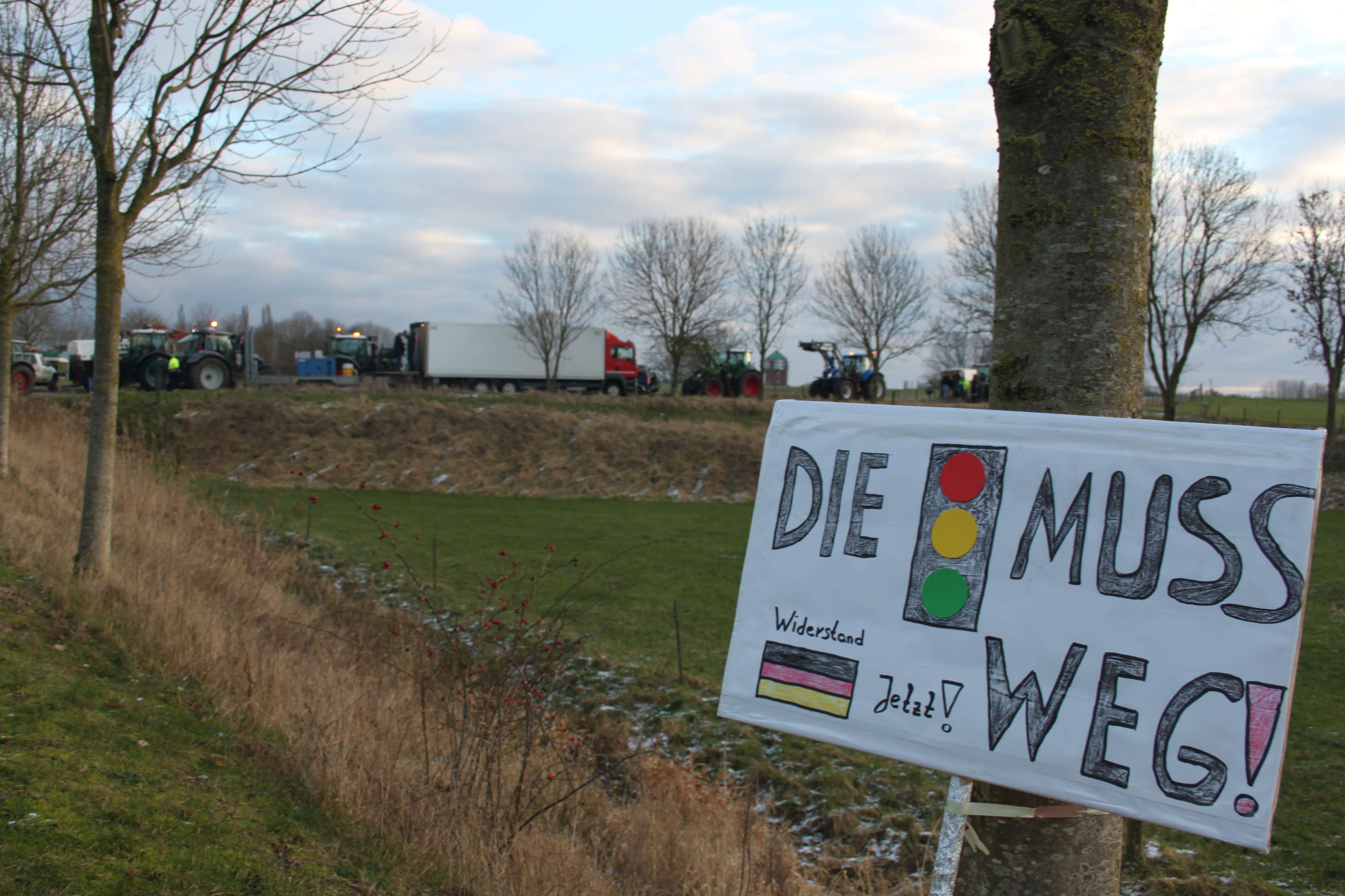 Besonders die Ampel steht im Kreuzfeuer der Proteste. © Busemann