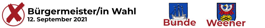 Bürgermeister/in Wahl 2021 Weener und Bunde